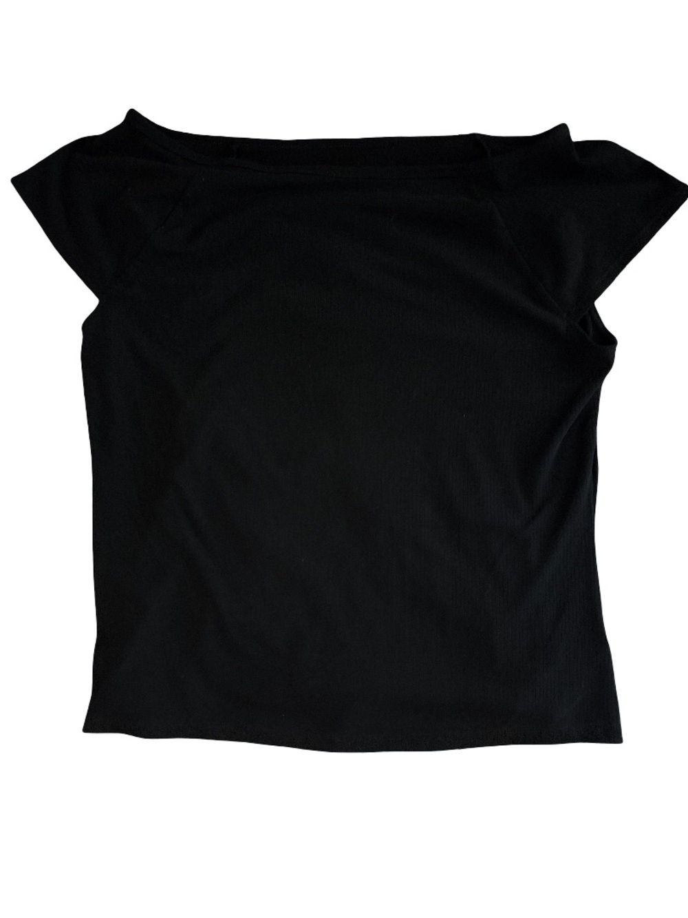 torrid Black Off-Shoulder Short Sleeve Top